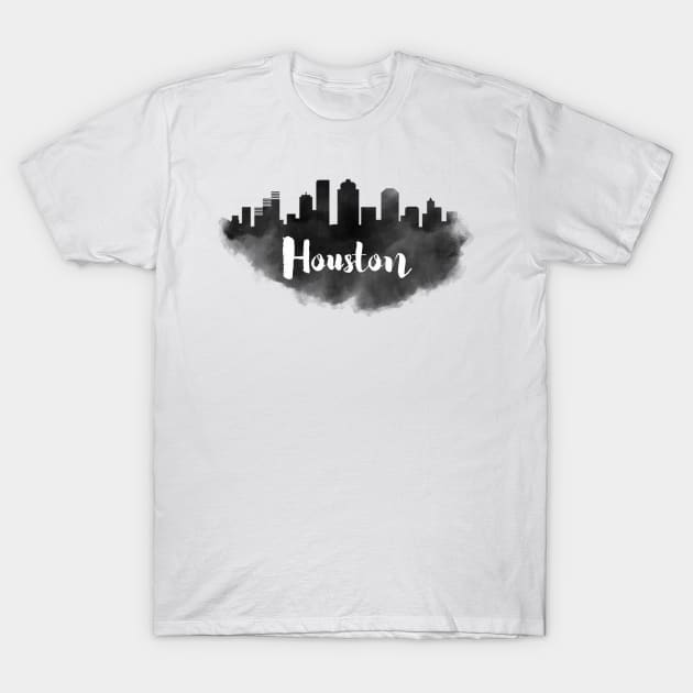 Houston watercolor T-Shirt by kursatunsal